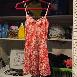 Free people orange floral dress